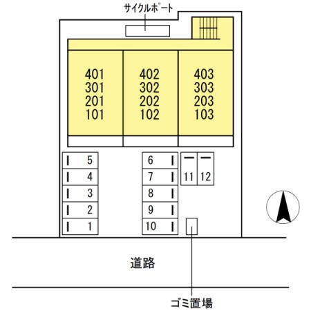 シカセビル 駐車場