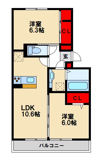 ウエストコート古賀Ⅱ 反転型