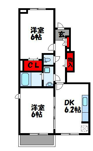 ベルコロレⅥ　C棟   間取図