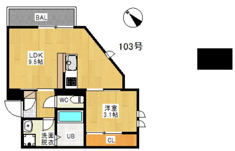 GRANDTIC梅林駅近 間取り