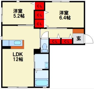 プリマベーラⅡ B棟 間取り