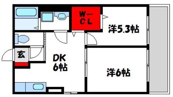 エスポワールB  間取り