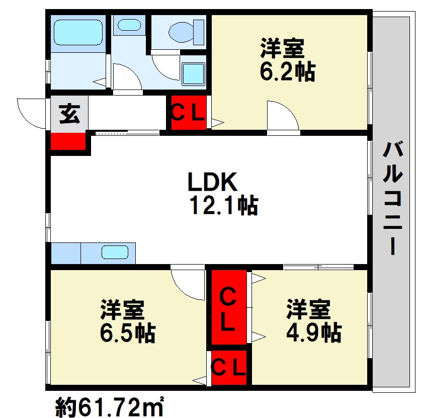 アムールヴィラ  間取り図