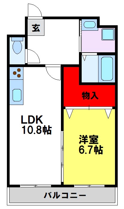 gru 間取り図　学生さん、単身の方へオススメ