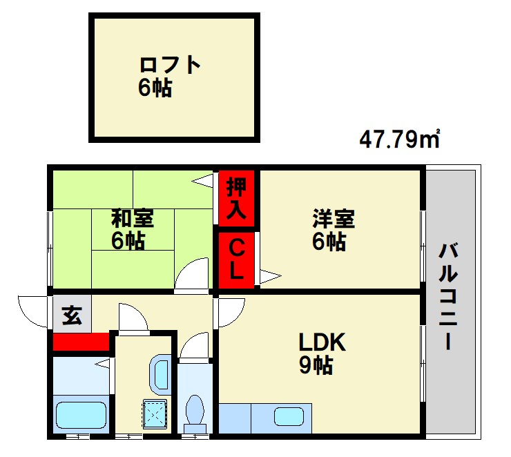 クレアール春日原 間取り