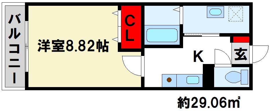 リファレンス筑紫野 間取図　オートロック完備。