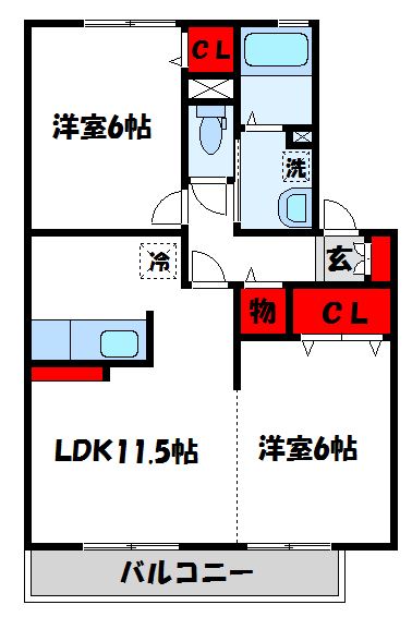 ウィルモアーベ 間取り