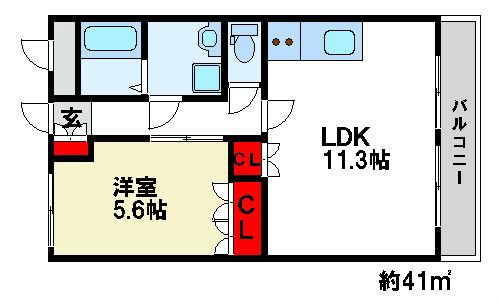 メゾンドコンフォースⅠ 間取り