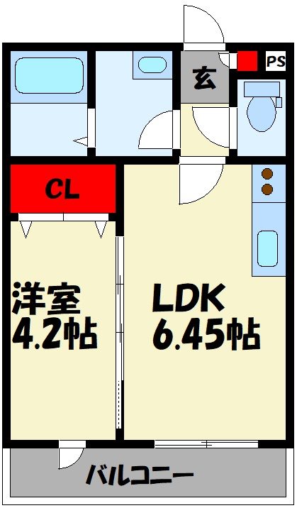 clair（クレール） 間取り