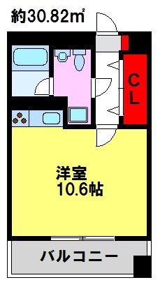 E.POPULAR 間取り　都市ガスで経済的ですね