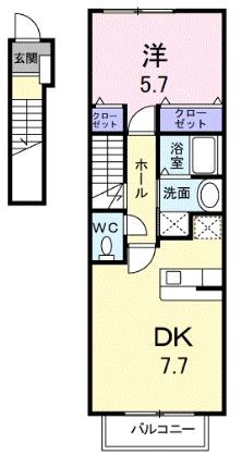 シャルマンヒロ参番館 間取り
