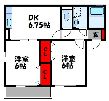 グランモア三苫Ⅱ 間取り