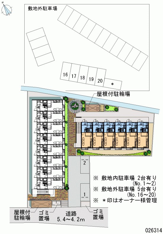 レオパレス土井駅東 駐車場