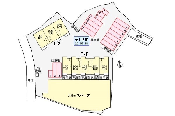 エクセレントイマハセⅠ 駐車場