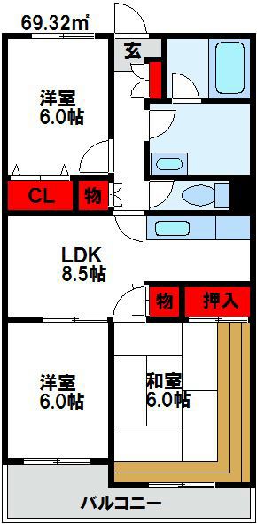 パーソン日の里 間取り