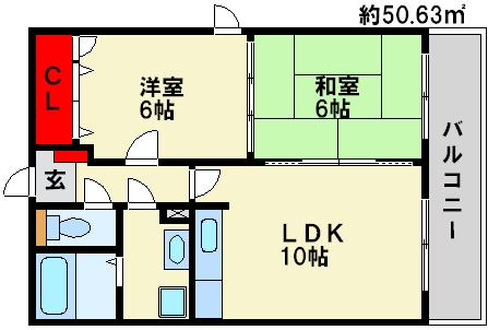 クレールマノワール 間取図