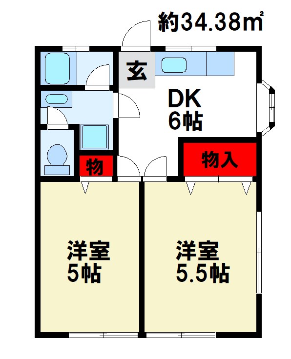 イーストニュータウンⅡ 間取り