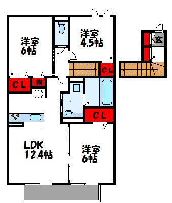 パークサイドタウンC棟 間取図