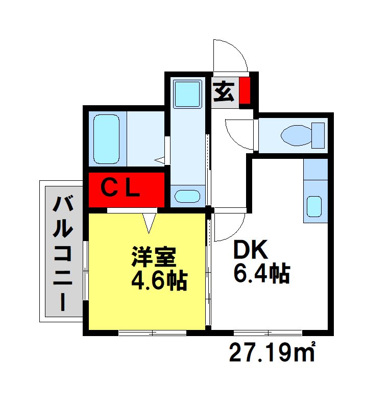 トレジャー二日市 間取り
