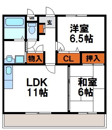 アメニティ花見ヶ丘 リビングの隣に寛ぎの和室がありファミリーさんにおすすめ。