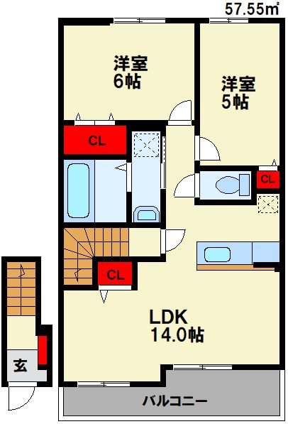 フェニックス ヴィラⅢ 間取り