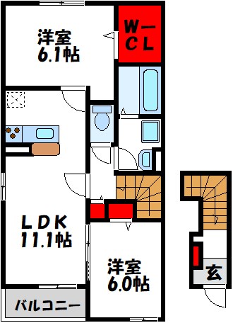 福岡県遠賀郡水巻町下二東２丁目 間取り