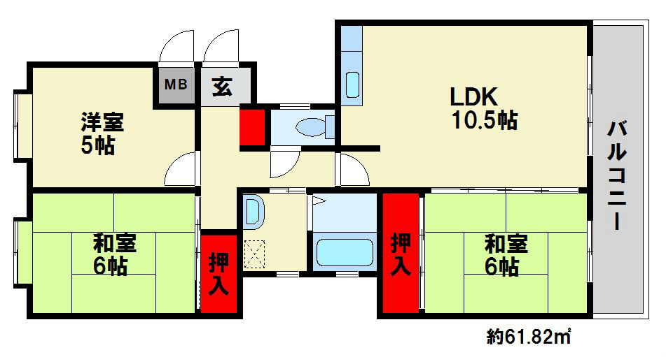 カーサ21 間取図※現状優先