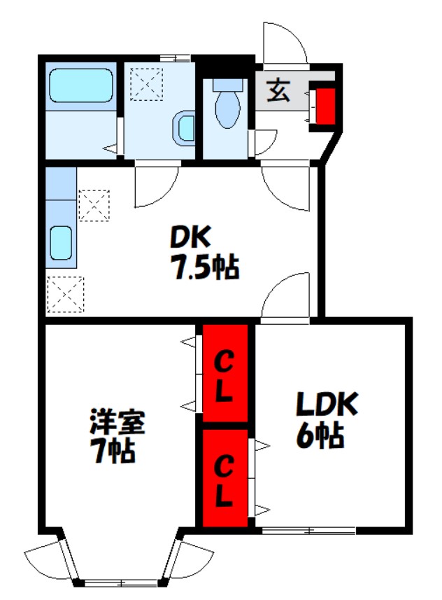 サンライズA  間取図