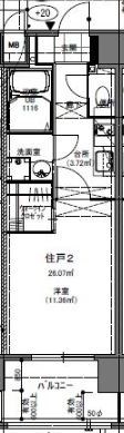 Rupieレジデンス渡辺通 間取り