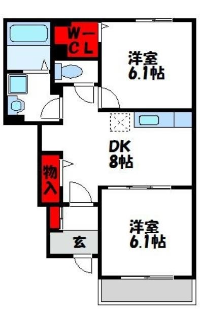 ハーベスト・KTAR  間取り