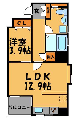 エルフィナ天神北 間取り