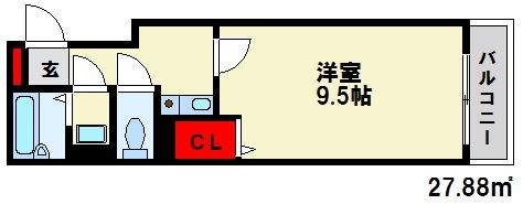 春日原Ａ-ＯＮＥ 間取図