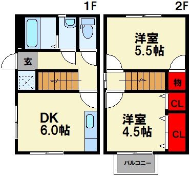 潤野メゾネット 間取り