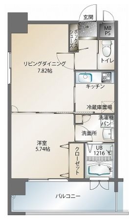 エンクレスト天神南Ⅱ  間取り