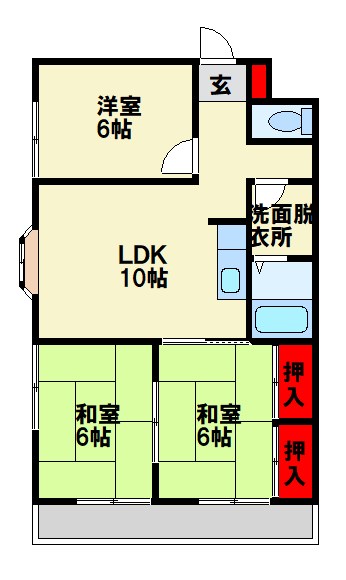 グリーンヒル観世Ⅰ 間取り