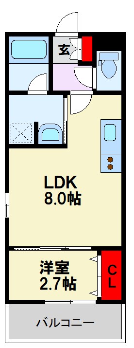 アトリオフラッツ高宮 間取り