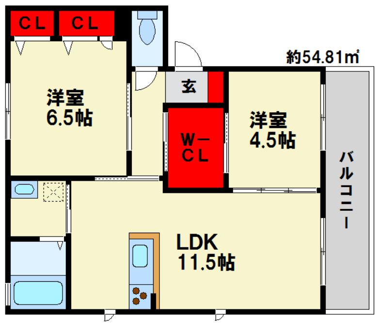 アン・ファミーユ 間取図