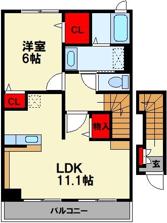 アーサースカイ川島 B 間取り
