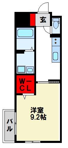 メルヴェール496朝倉街道 間取り