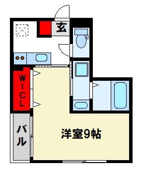 メルヴェール496朝倉街道 間取り