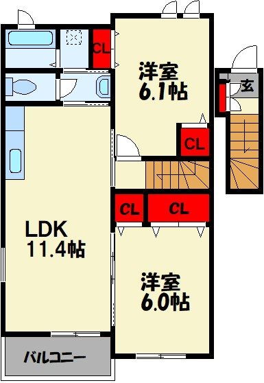 サンリットフィオーレ　C 間取り