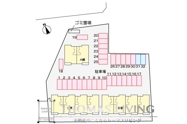 サンリットフィオーレ B 駐車場