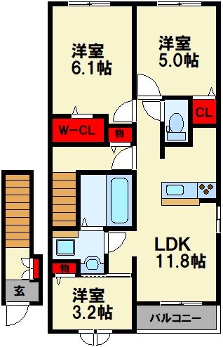 アーバン ルクラ B 間取り