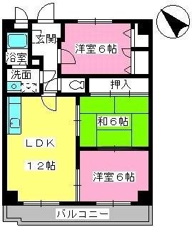 グランシャリオ南大橋 間取り　※現状優先