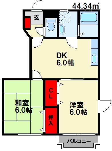 桜ハイム弐番館 間取り