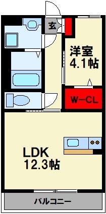 アヴェニール横田 間取り