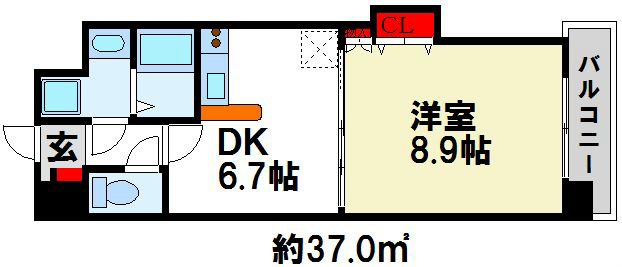 ウイングコート水城 間取り図　オートロック・エレベーター付マンション