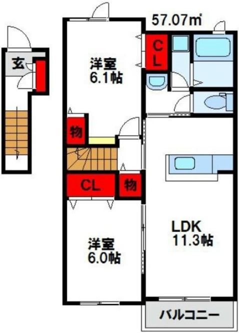 グランベル和田 間取り