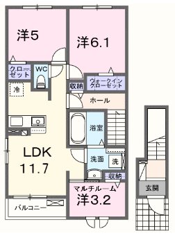 ウェルシュガーデンⅡ 間取り