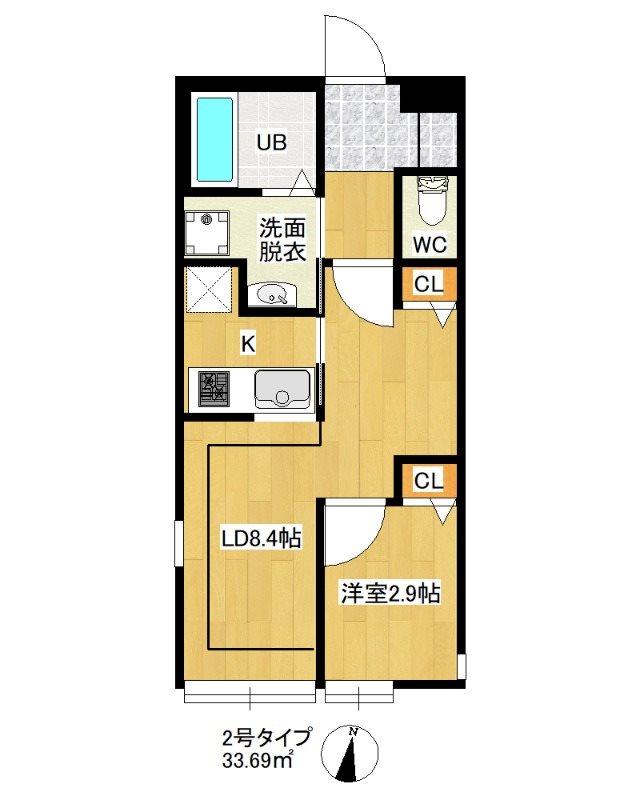 Grandtic Kissa（キッサ） 間取り